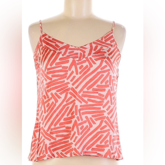 HANRO of Switzerland Silk Sleveless Top Spiced Coral Small 6/8 NWOT SAMPLE - Picture 7 of 14